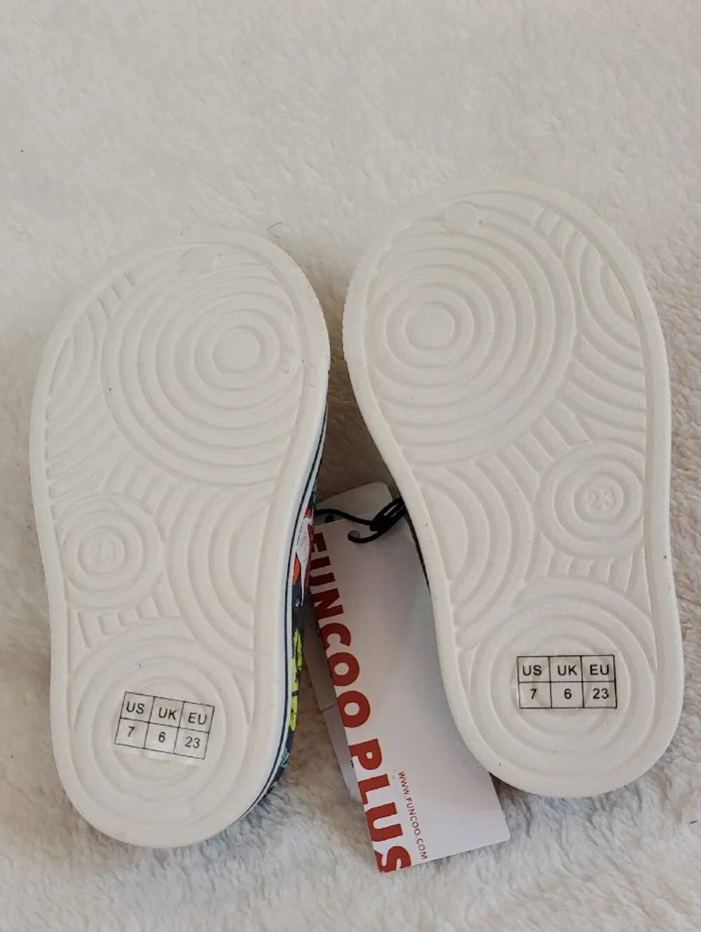 Funcoo Plus Kids Dinosaur Sandals Toddler Size 7 Slip-On Shoes NWT